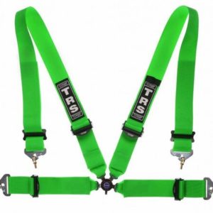 Magnum 4 Point Ultralite Fia Harness Green