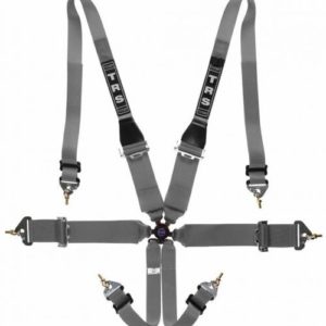 Magnum 6 Point Hans Fia Harness Grey