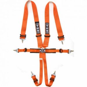 Pro 6 Point Ultralite Fia Harness Orange